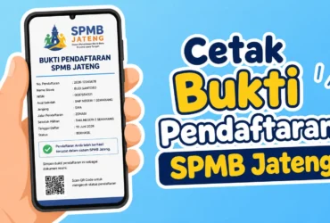 Cara Cetak Bukti Pendaftaran SPMB Jateng 2026, Ini Panduan Lengkapnya