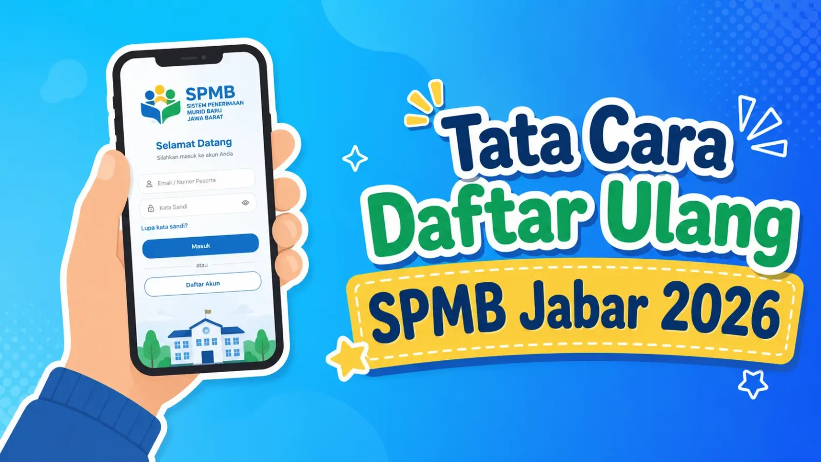 Cara Daftar Ulang SPMB Jabar 2026 bagi Peserta yang Lolos Seleksi Tahap 1