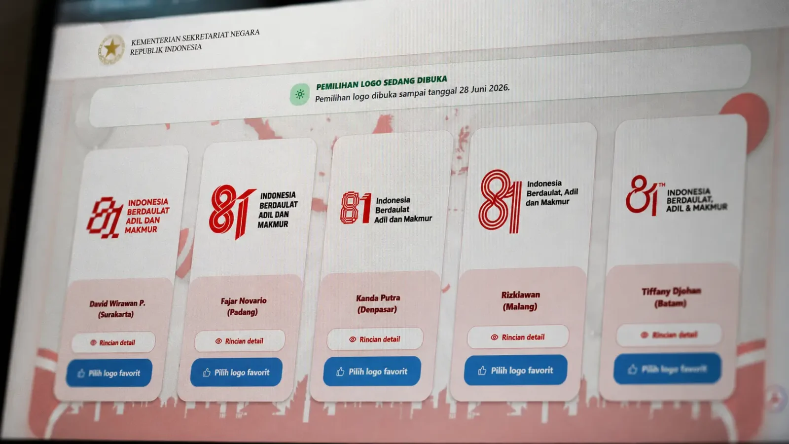 Cara Ikut Polling Logo HUT RI ke-81, Ini Link dan Panduan Resminya