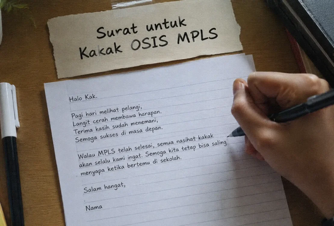 20 Contoh Surat untuk Kakak OSIS MPLS, Ungkapan Kagum hingga Terimakasih