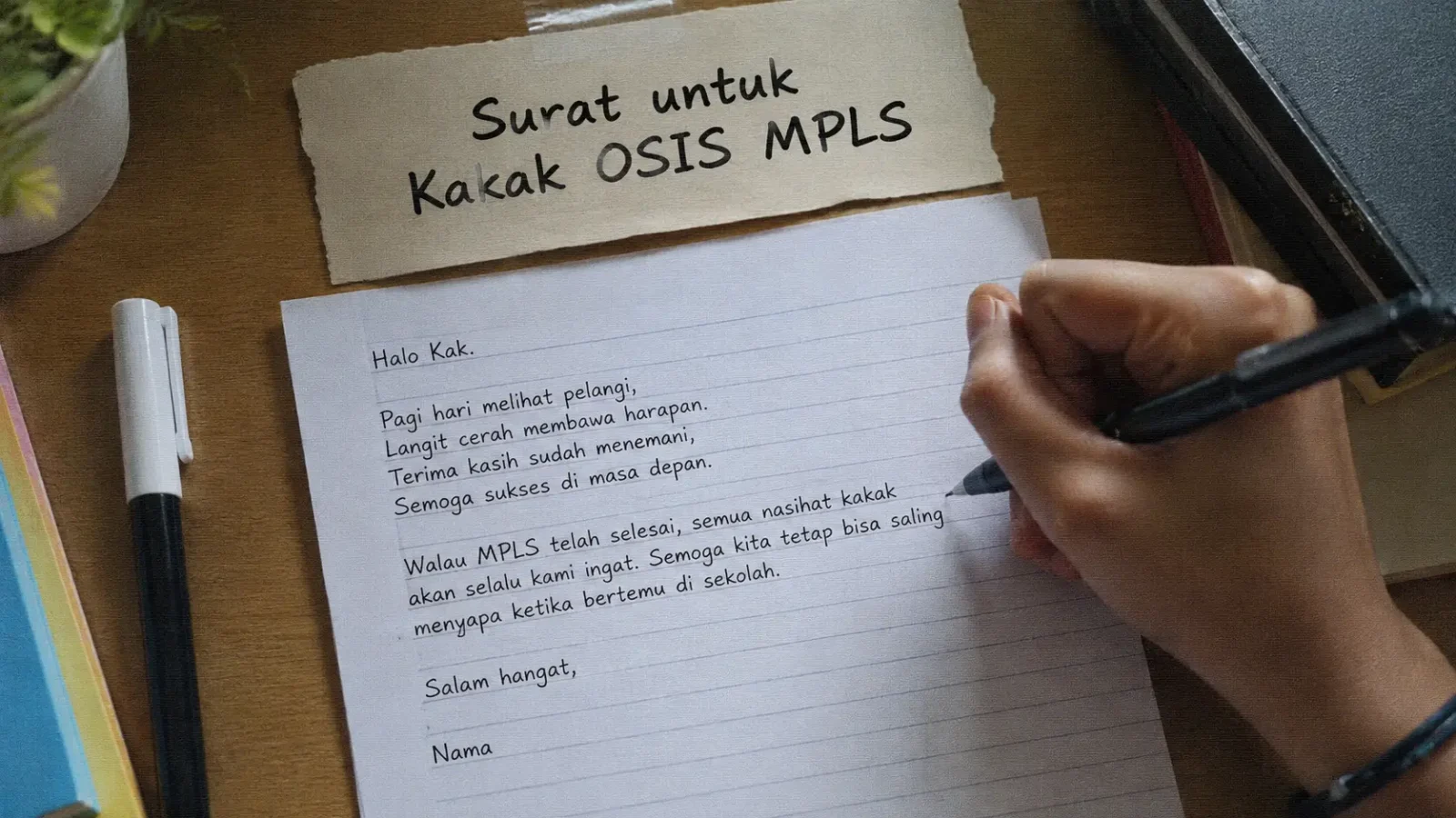 20 Contoh Surat untuk Kakak OSIS MPLS, Ungkapan Kagum hingga Terimakasih