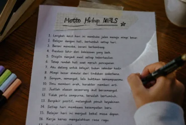 50 Contoh Motto Hidup MPLS 2026 Singkat, Simple dan Aesthetic
