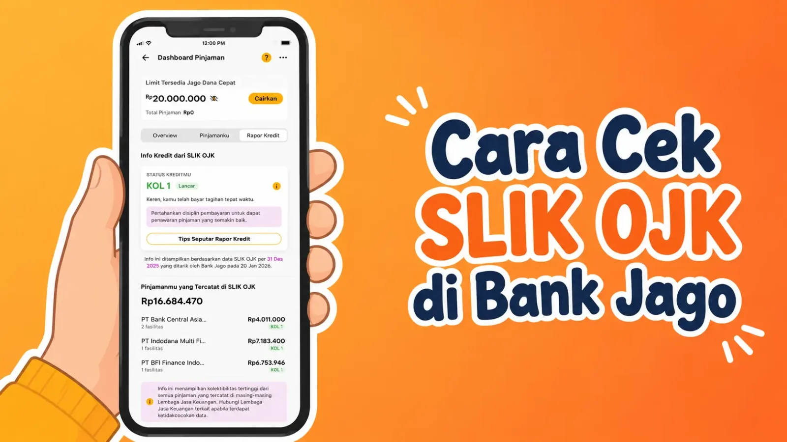 Cara Cek SLIK OJK 2026 Secara Online Tanpa Ribet di Aplikasi Bank Jago
