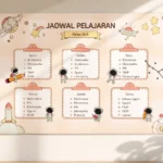 Cara Membuat Jadwal Pelajaran Pakai Template Aesthetic di Canva