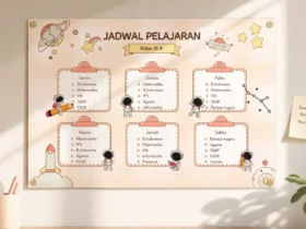 Cara Membuat Jadwal Pelajaran Pakai Template Aesthetic di Canva