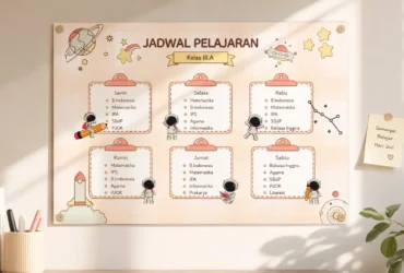 Cara Membuat Jadwal Pelajaran Pakai Template Aesthetic di Canva