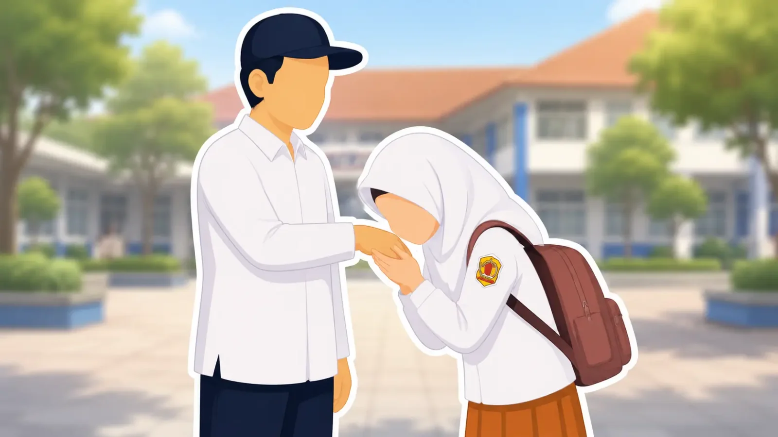 Mengenal GAMAS, Gerakan Ayah Mengantar Anak di Hari Pertama Sekolah